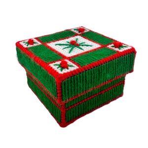 Vintage Handmade Christmas Coaster Set